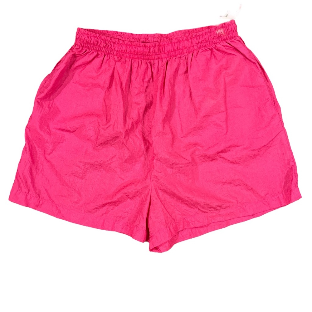 “The Body Co.” Vtg 80’s NWOT!! nylon shorts neon pink.
